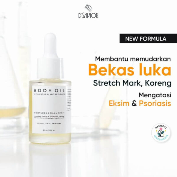 D'SAVIOR Body Oil Penghilang Noda Hitam Stretcmark 30 ml