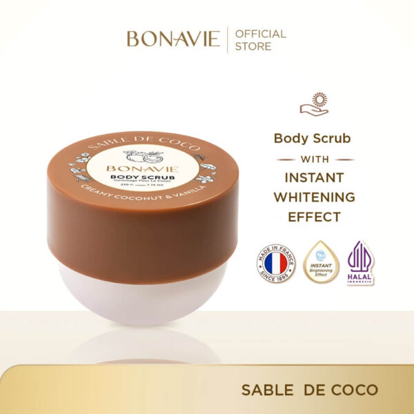 BONAVIE Body Scrub | Sable de Coco | Lulur 220 ml