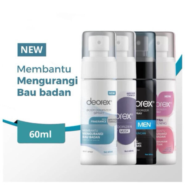 DEOREX Body Odorizer Spray 60 ml | Penghilang Bau Ketiak