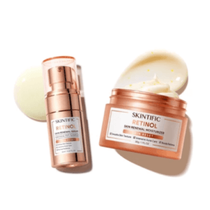 SKINTIFIC Retinol Skin Renewal Moisturizer dan Serum