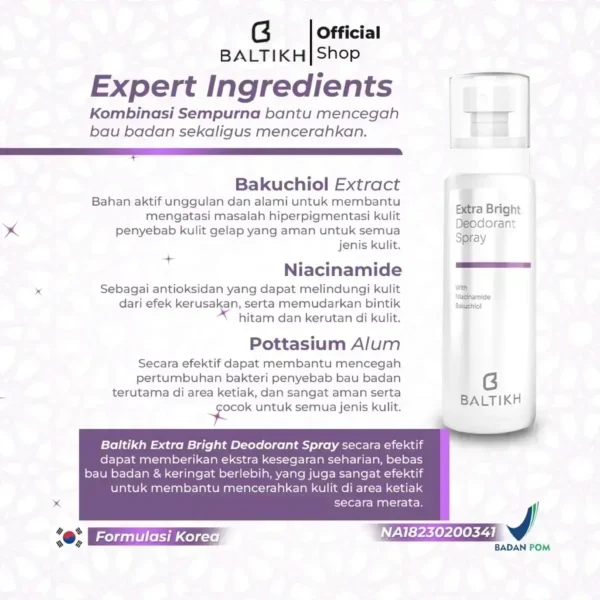 BALTIKH Extra Bright Deodorant Spray