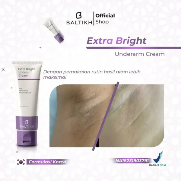 BALTIKH Extra Bright Underarm Cream - Before After