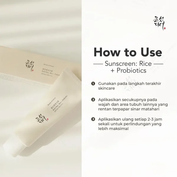 Beauty of Joseon Sunscreen - How to Use