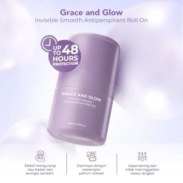 Grace and Glow Invisible Smooth Antiperspirant Roll On