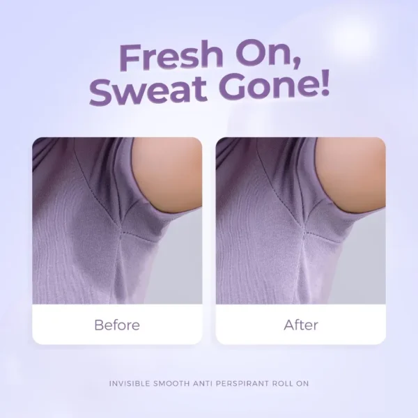 Grace and Glow Invisible Smooth Antiperspirant Roll On - Before After