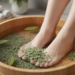 rendam kaki dengan garam spa (Image Concept by Homey Button)